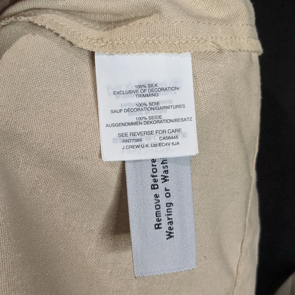 Madewell boho Aztec silk blouse Small